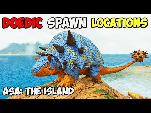 ASA: BEST Doedicurus Spawn LOCATIONS | ARK Survival Ascended The Island