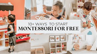 MONTESSORI AT HOME FOR FREE | BEGINNERS GUIDE ON HOW TO START MONTESSORI AT HOME