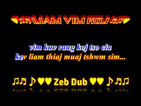Liam Vim Koj Karaoke by Zeb Dub HD 1080P