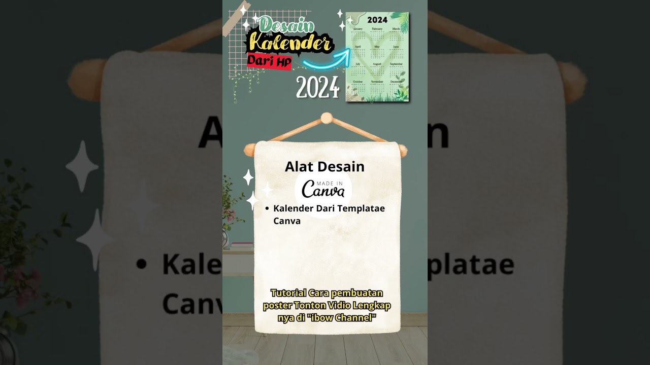Cara Desain Kalender 2024 #short #tutorial #canva  #foryou