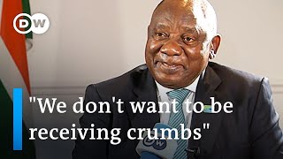 South African President Cyril Ramaphosa on TRIPS waiver after AU-EU summit | DW Interview