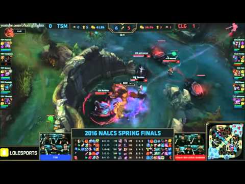 CLG vs TSM Highlights   COUNTER LOGIC GAMING vs TEAM SOLOMID Game 2 NA LCS Playoffs   SPRING Final