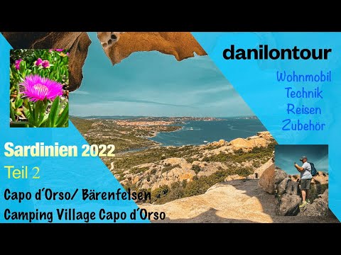 Sardinia 2022/02 Capo d'Orso Camping Village Capo d'Orso Bear Rock Palau Costa Smeralda Motorhome