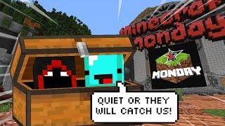 Skeppy and I snuck into Minecraft Monday together...