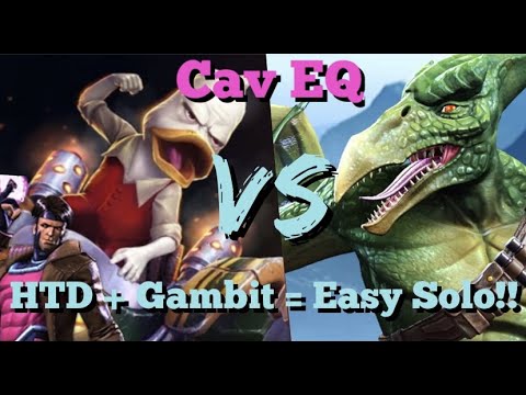 MCOC - Howard the Duck (6* R1 Unduped) VS Sauron | HTD + Gambit Synergy = Easy Boss Solo!!