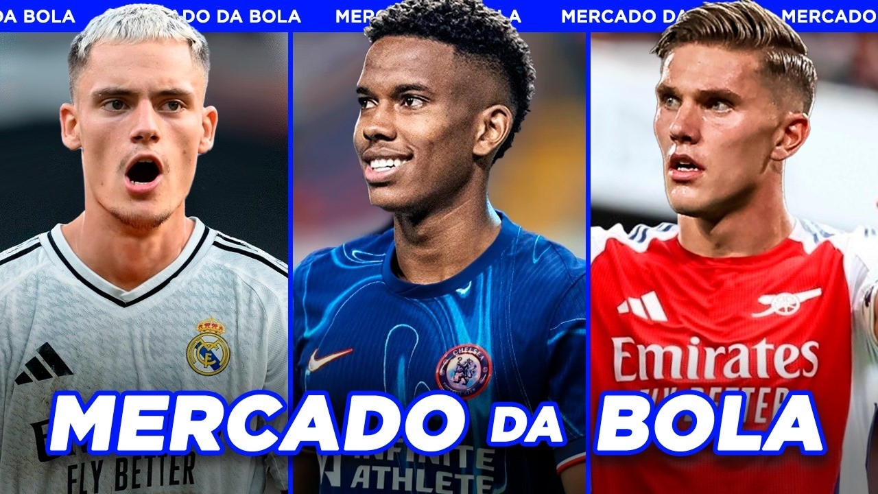 CHELSEA VAI EMPRESTAR O ESTEVÃO?│REAL MADRID QUER FLORIAN WIRTZ e+ - Mercado da Bola 2024