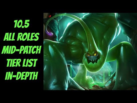 10.5 All Roles Tier List In-Depth -- League of Legends