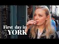 FIRST DAY IN YORK, ENGLAND | Pack with me for the trip | UK VLOG
