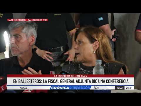 Sigue la búsqueda de Lian en Ballesteros Sud