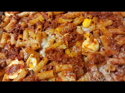 PASTA AL FORNO CON LE POLPETTINE