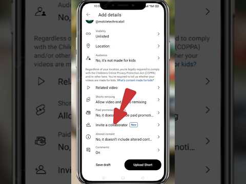 YouTube invite a collaborator kya hai 2025 | How to use yt studio invite a collaborator #shorts