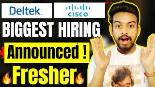 Deltek, Cisco Biggest Hiring Announced ! OFF Campus Drive For 2027, 2026, 2025 Batch | Fresher