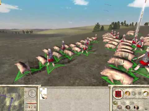 Rome Total War Incendiary Pigs v War Ellies