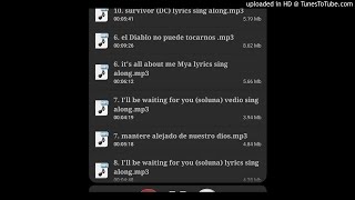 7. I'll be waiting for you (soluna) vedio sing along