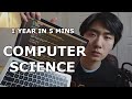 1 Year Of Coding In 5 Minutes Computer Science First Year