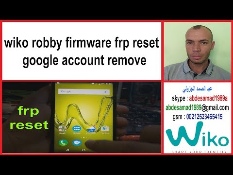 wiko robby firmware frp reset google account remove