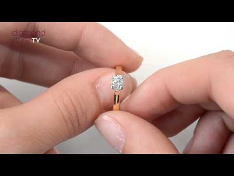UT27-55JUA - Grace 18K Gold Diamond Engagement Ring 0.33CT-G-H/SI