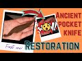 Ancient folding knife restoration METAL DETECTING FIND - Part 1