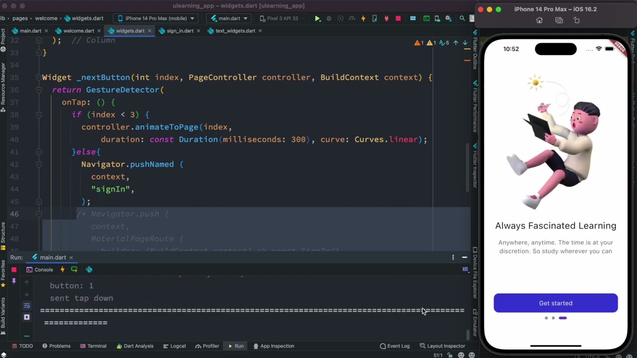 Difference between Navigator push and pushNamed
