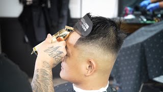 COMBOVER BARBER TUTORIAL ON ASIAN HAIR *THE EASY WAY