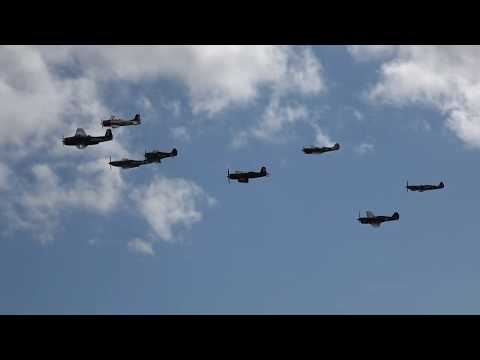 Mass Warbird Formation Tyabb Airshow 2020