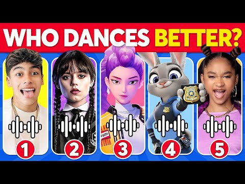 Guess Who Is Dancing? That Girl Lay Lay, Wednesday, Gazelle, Zoey, Like Nastya 🎤🎶