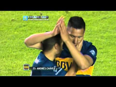 Gol de Chávez.Banfield 0 Boca 1.Fecha 8.Torneo Primera División 2014.FPT