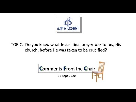 COMMENTS FROM THE CHAIR with Bro Bong Arjonillo - 21 September 2020