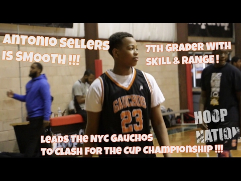 7th Grade Antonio Sellers Of The NYC Gauchos Is TOO SMOOTH - SKILL & RANGE ! - Bballspotlight