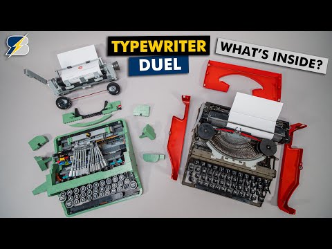 Typewriter duel - How the 21327 LEGO Typewriter works vs a real one?