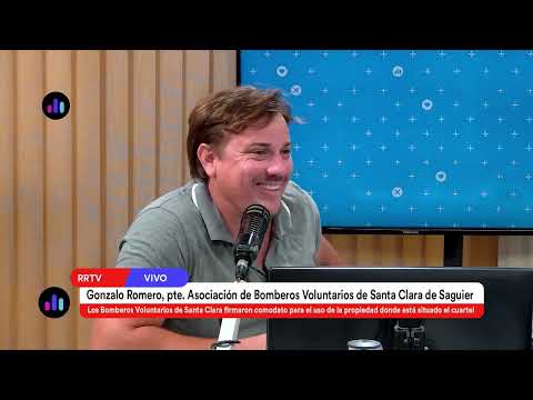 Gonzalo Romero, presidente de la Asociación de Bomberos Voluntarios de Santa Clara de Saguier