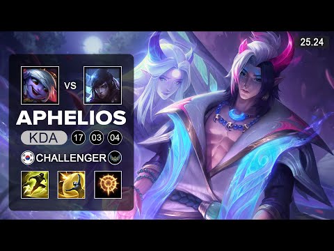 Aphelios vs Tristana ADC - KR Challenger - Patch 25.24 Season 15