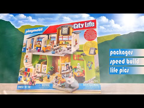 Playmobil 9453 ⎮Furnished School ⎮Unboxing + Speed Build by kiddos