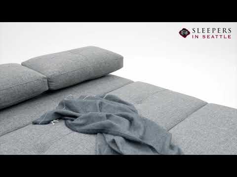 Cubed Full Size Sofa Bed by Innovation Living with Aluminum Legs at Sleepers In Seattle