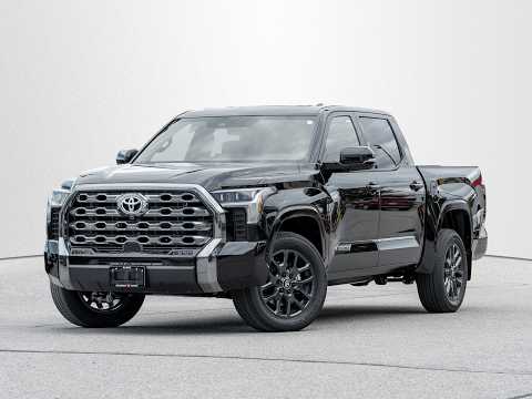 2026 Toyota Tundra 4x4 Crewmax Platinum in Midnight Black Metallic for sale at Jackson's Toyota in Barrie, ON