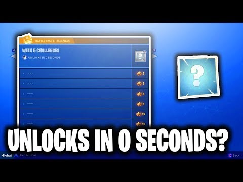 FORTNITE WEEK 5 CHALLENGES UNLOCKS IN 0 SECONDS! REFUND SYSTEM & SHOPPING CARTS IN FORTNITE