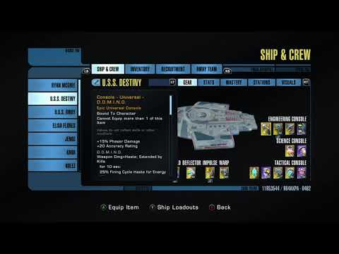 Star Trek online  T6 Legendary Defiant Setup
