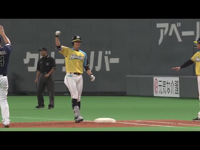 【2回裏】ルーキーが先輩を援護!! ファイターズ・石井一の先制タイムリー!! 2017/5/20 F-Bs