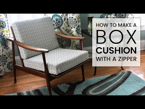 How to Make a Box Cushion with a Zipper
