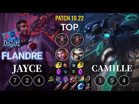 LNG Flandre Jayce vs Camille Top - KR Patch 10.22