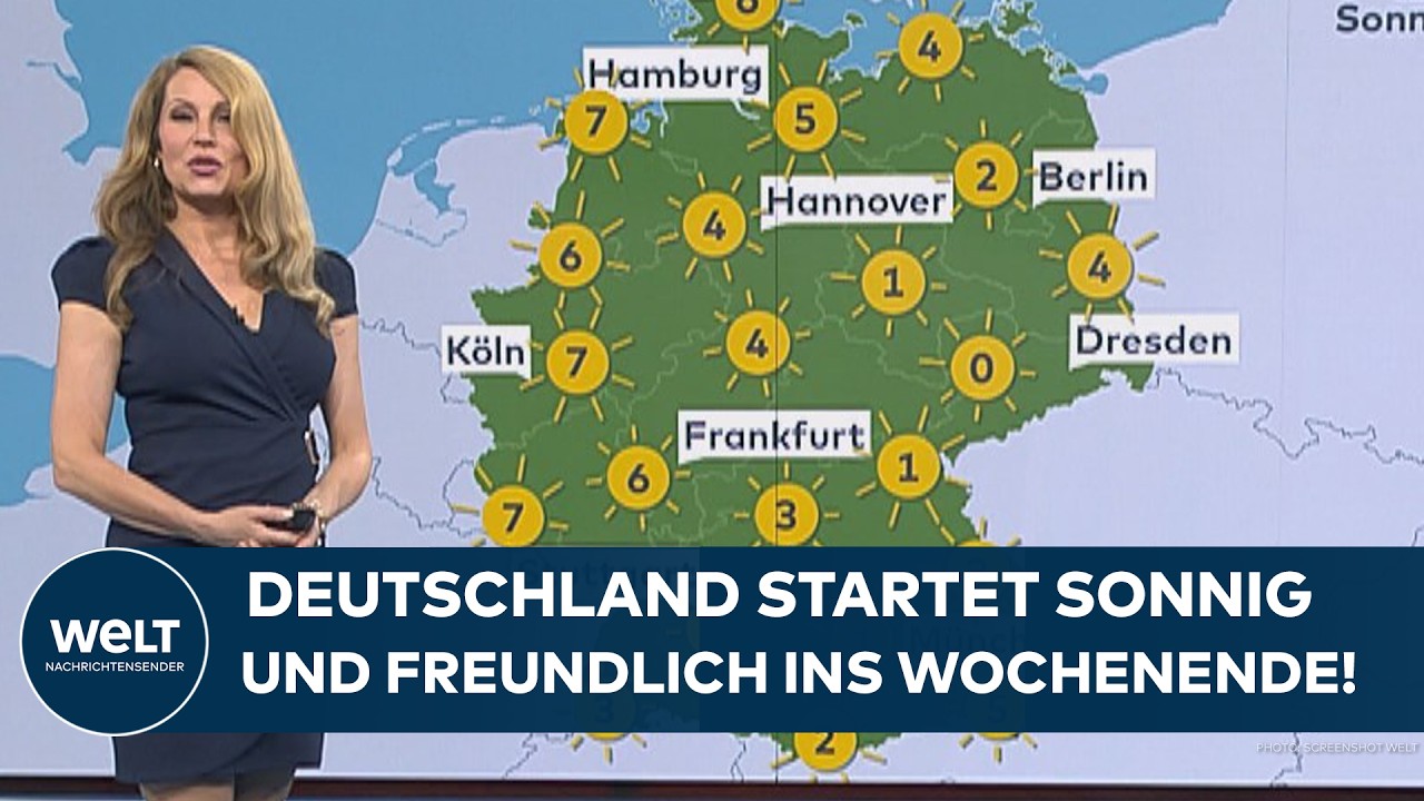 WETTER: Deutschland startet sonnig und freundlich ins Wochenende! Sonnenstrahlen statt Regen