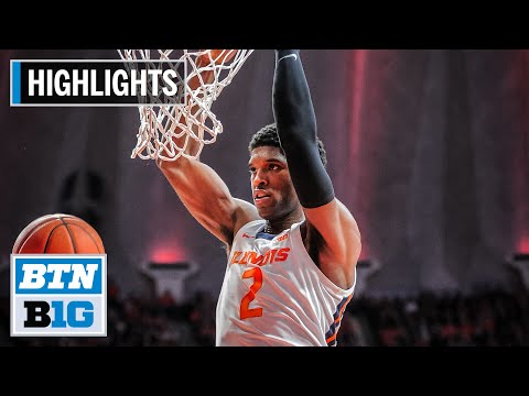 Highlights: Illini Edge Hawkeyes for the Win | Iowa at Illinois | March 8, 2020