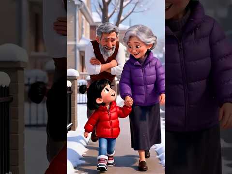 الجدة رفضت تشتري له جاكيت في التلج.. بس حفيدته عملت مفاجأة #رسوم_متحركة #رسوم_كرتونية