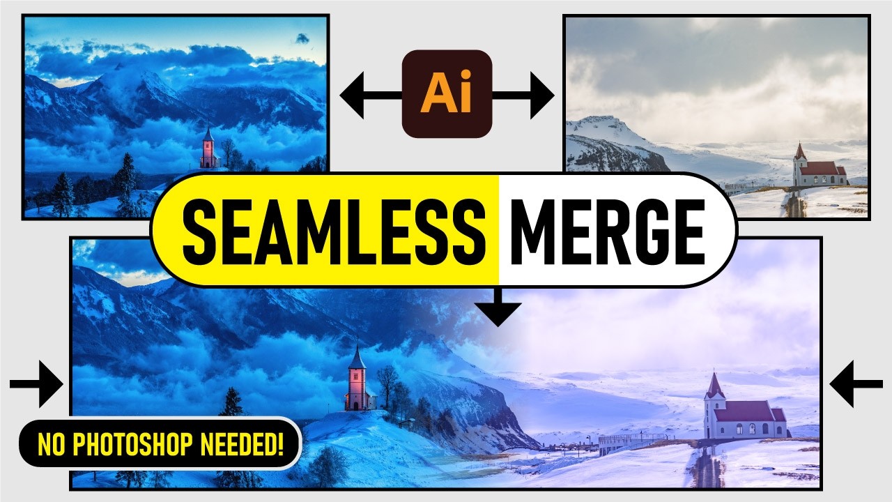 How to Merge & Blend Images Seamlessly in Adobe Illustrator (Tutorial)