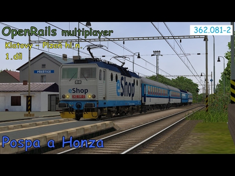 OpenRails Multiplayer►#02►ČD 362.081-2►Klatovy - Plzeň hl.n.1/2►Jackey