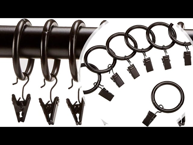 Vídeo relacionado con Shappy Anillos de Cortina de Metal Anillas Colgante para Cortina y Barras, 30 mm de Diámetro Interno (Blanco, 40 Piezas)