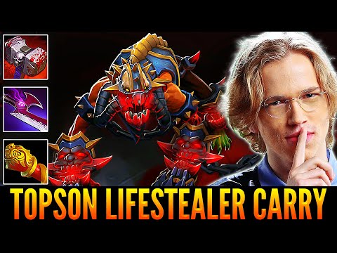 TOPSON Pick Lifestealer Carry With Smurf Acc on Lower Immortal and Totally Destroying Enemies