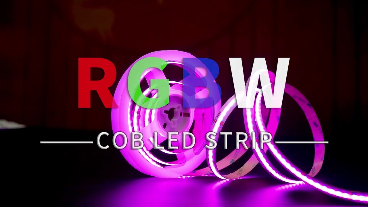 RGBW COB LED Strips APP mobile control color change