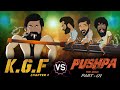 KGF Vs Pushpa RRR Best Fight Scene Spoof Cartoon Smash