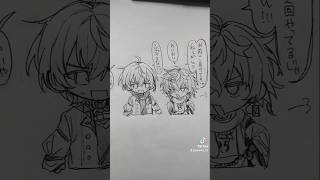 絵は没だけど切り抜きが面白いから載せてしまおうの気持ち #にじさんじ #渡会雲雀 #叢雲カゲツ #星導ショウ #風楽奏斗 #イラスト